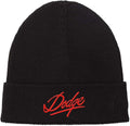 Black Embroidered Beanie L419579