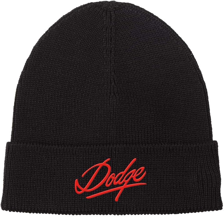 Black Embroidered Beanie L419579