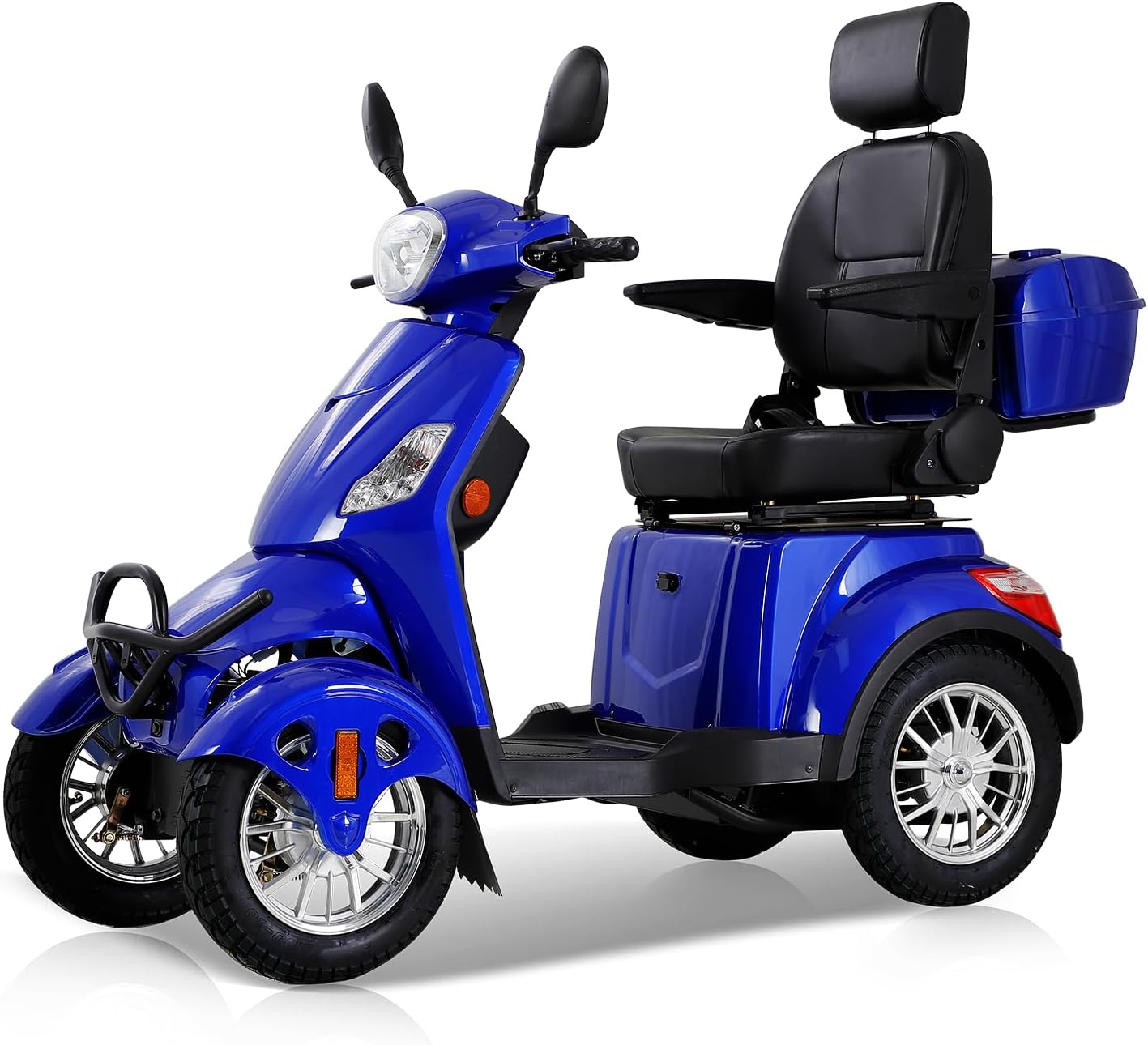 Blue 4-Wheel All Terrain Electric Mobility Scooter Z976835