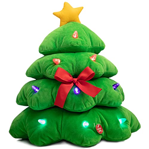 13 inch Animated Christmas Snowman Plush with LED Lights J4593