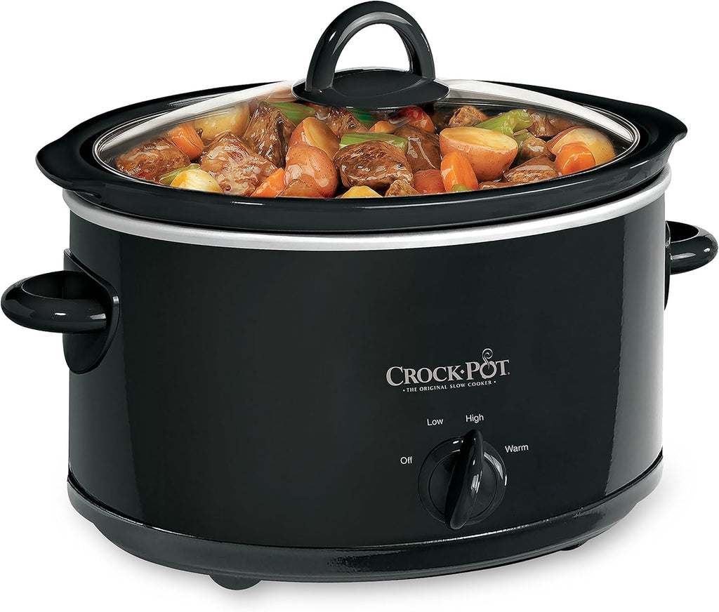 Black 4-Quart Manual Slow Cooker U468