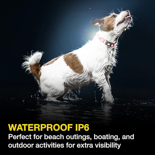 Rechargeable LED Dog Collar Light - Waterproof Silicone Safety Light S3337