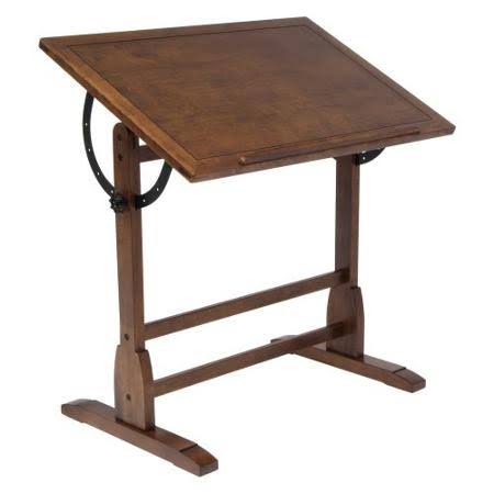 Rustic Oak Drafting Table T699