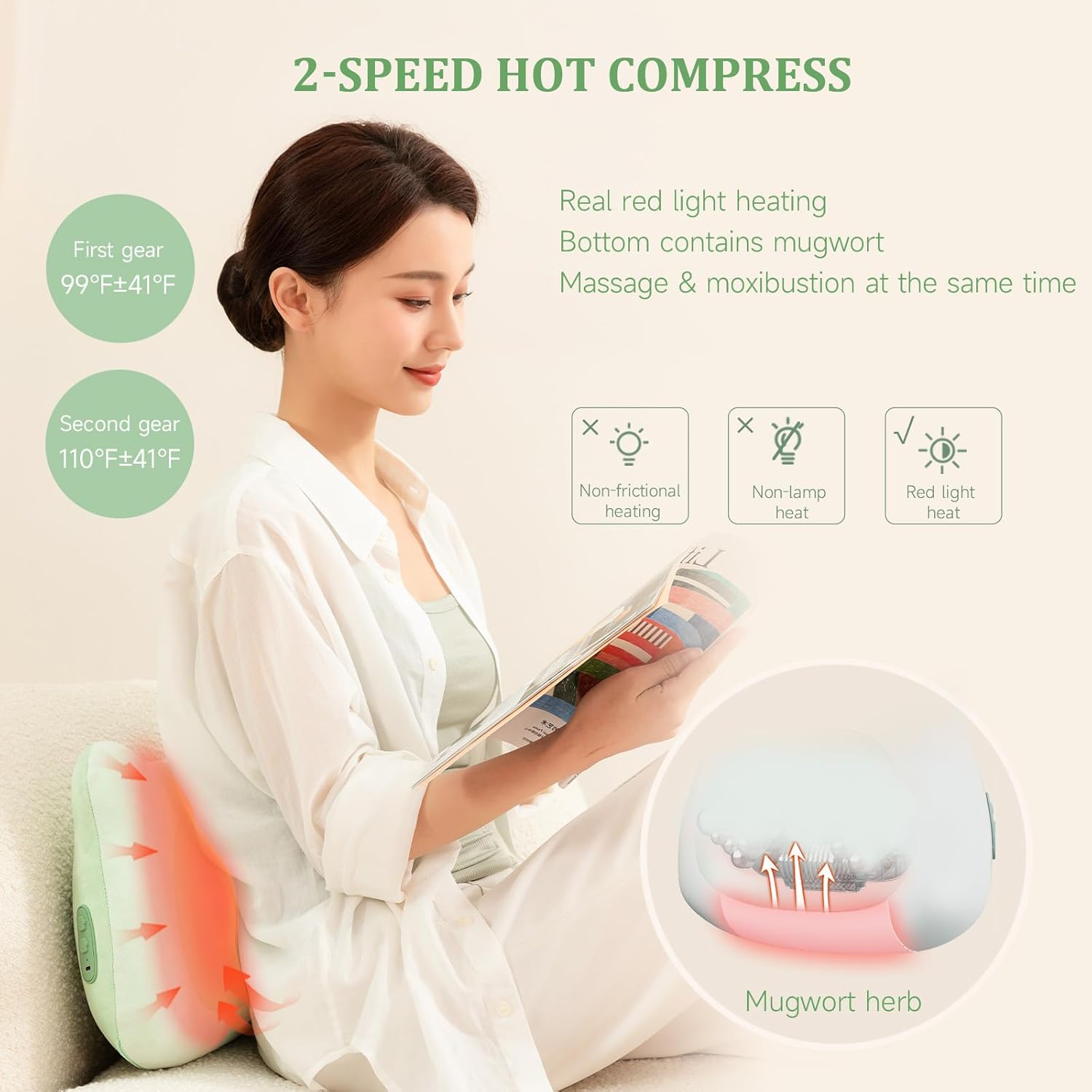 Cordless Shiatsu Back Massager with Heat X311233