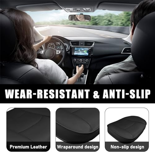 Beige PU Leather Car Seat Bottom Cover J787880