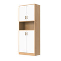 70" Tall Freestanding Wooden Kitchen Pantry Cabinet with Doors P2670