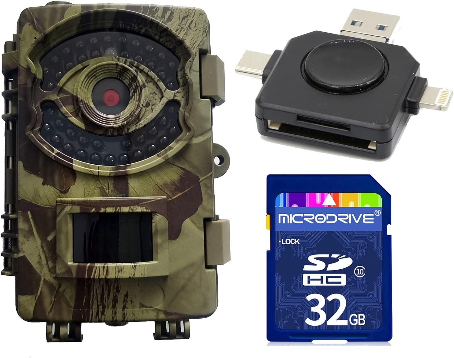 4K Night Vision Motion Activated Trail Camera with 32GB Card V49161