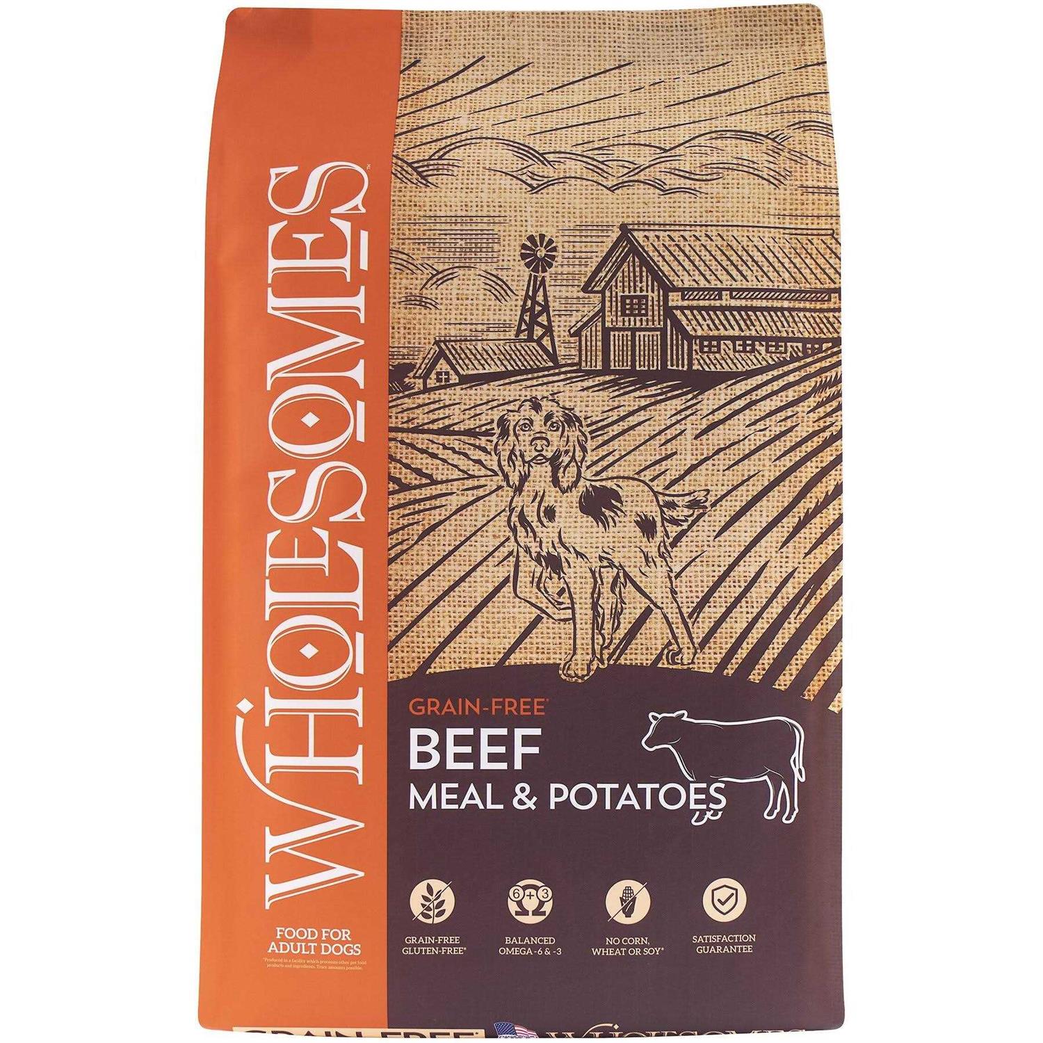 Grain Free Beef Meal & Potatoes Recipe Dry Dog Food P1295
