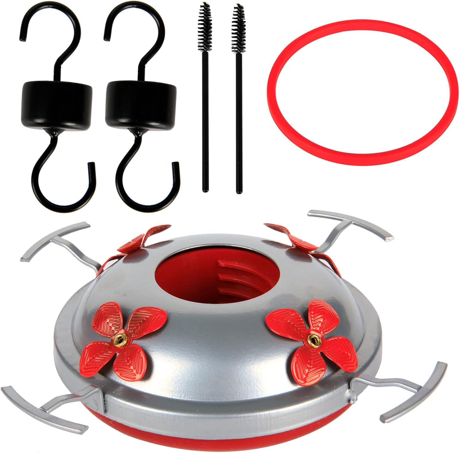 6 Pack Hummingbird Feeder Bottom Replacement Parts Base Set F20687