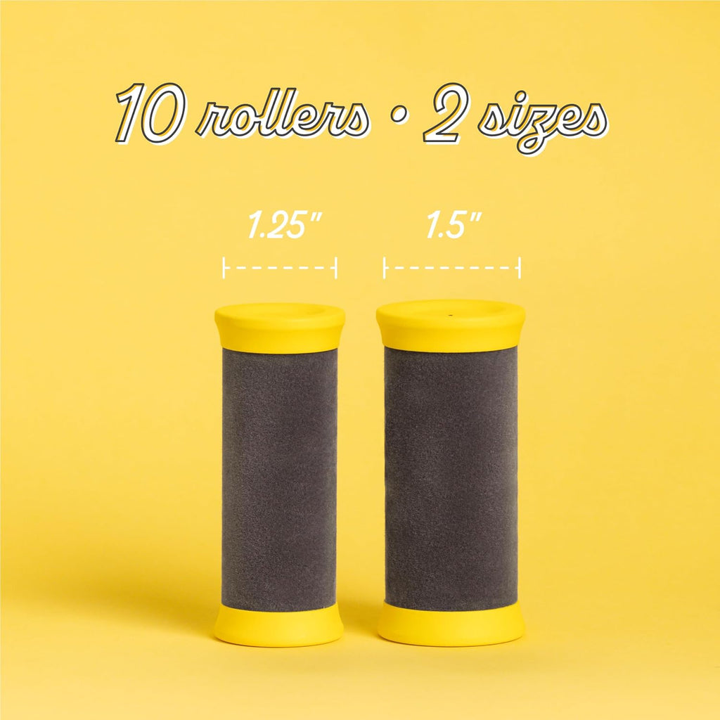 10 Rollers, 2 Sizes, Hot Rollers with Heat-Resistant Bag J67592
