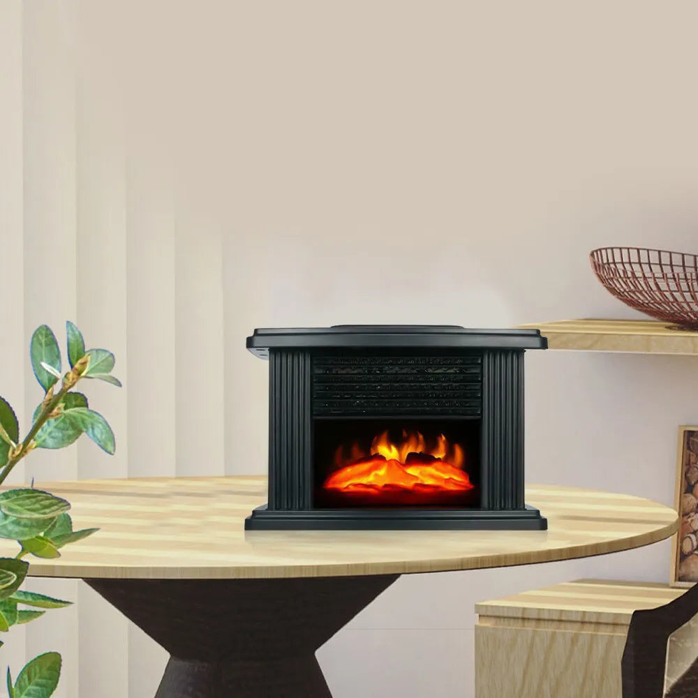 Electric Fireplace Heater Stove 1000W with 3D Flame Effect F7284