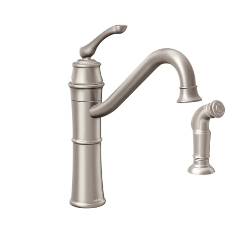 Mediterranean Bronze High-Arc Kitchen Faucet with Side Spray K62042
