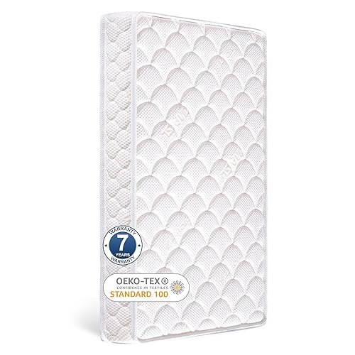 52" x 27.6" x 5" 100% Knitted Fabric Crib Mattress W304097