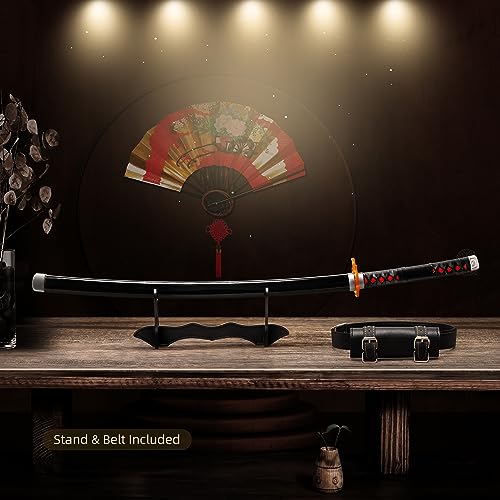 41" Wooden Katana with Belt & Stand P831