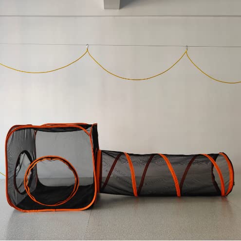 Large Cat Tent Outdoor with Tunnel V7095