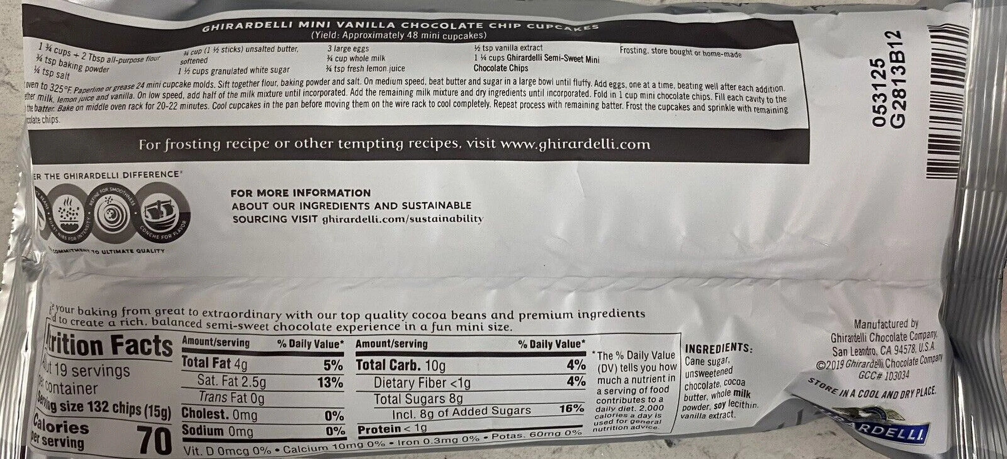 Semi Sweet Chocolate Baking Chips 10 oz Bag S76978