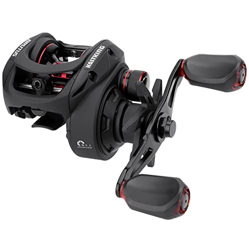 Graphite Frame Baitcasting Fishing Reel, 7.2:1 Gear Ratio, 17.6LB Carbon Fiber Drag E65400