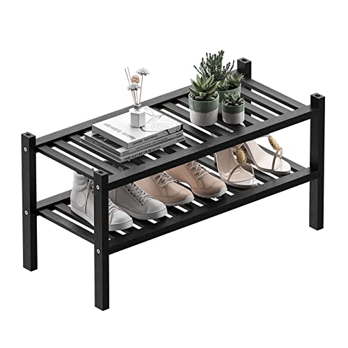 6-Tier Bamboo Shoe Rack (Black) M3447