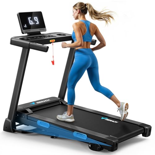 Foldable Treadmill with Incline, 7.5MPH, 16.5" Wider Belt D6153