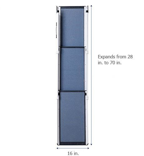 X-Large 47 in. - 87 in. Portable Lightweight Aluminum Pet Ramp P441
