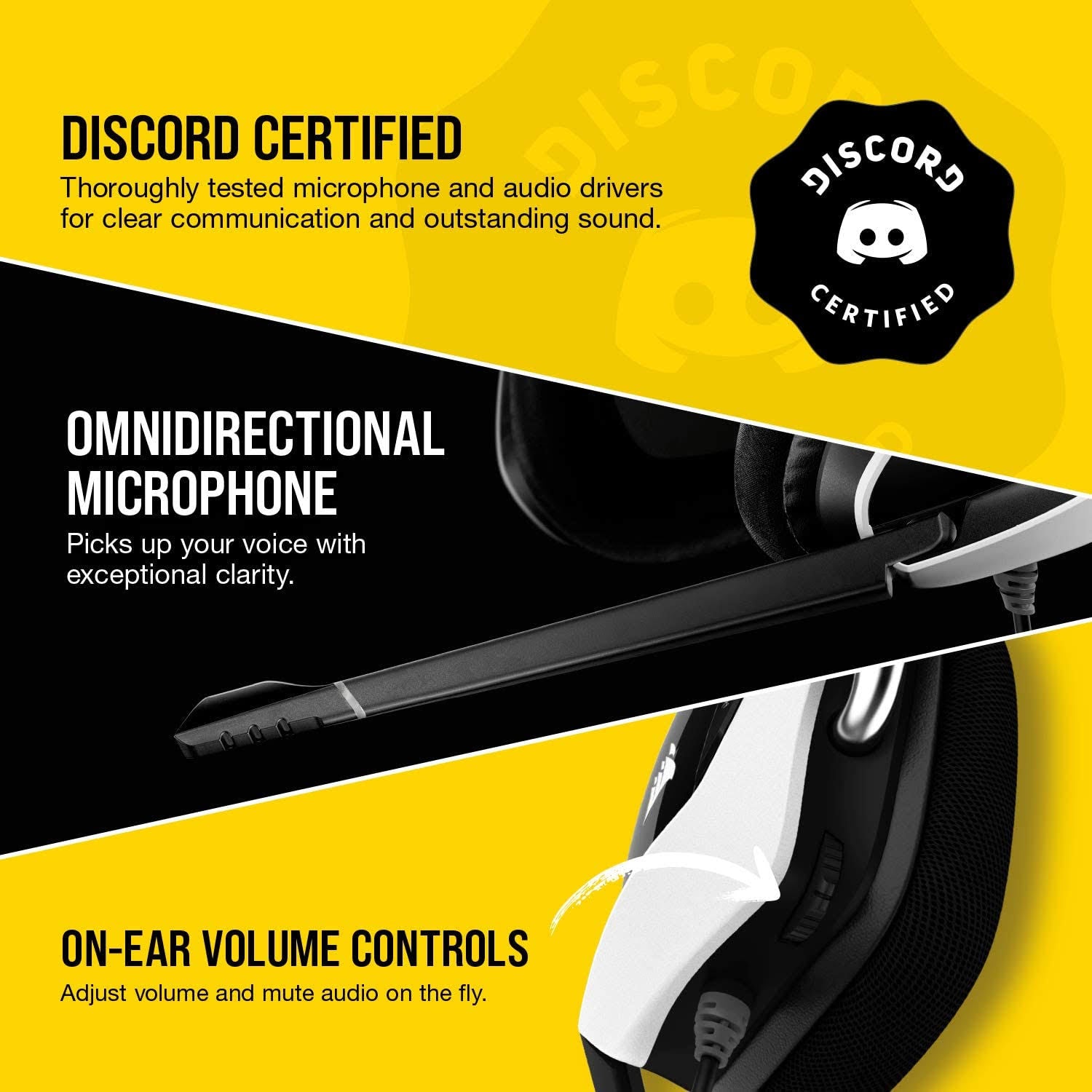 White USB Gaming Headset with 7.1 Surround Sound X5809