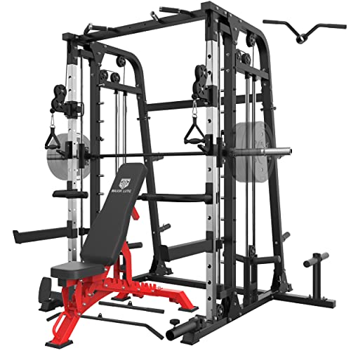 All-in-One Smith Machine Power Cage with Smith Bar and Cable Crossover Machine S925