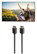 85 Inch QLED 4K Smart TV with 2.5m Premium Braided 8K HDMI Cable D423
