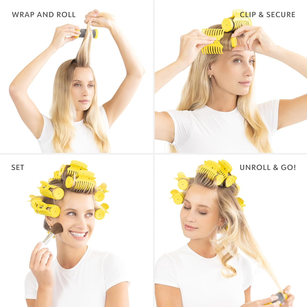 10 Rollers, 2 Sizes, Hot Rollers with Heat-Resistant Bag J67592