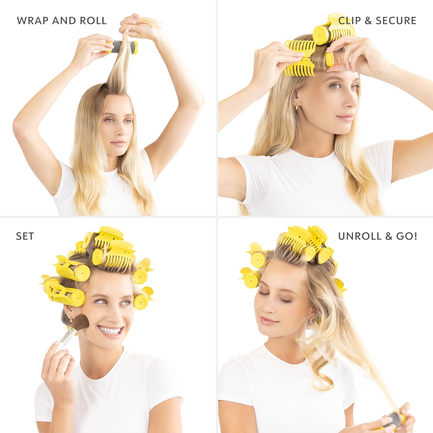 10 Rollers, 2 Sizes, Hot Rollers with Heat-Resistant Bag J67592