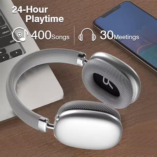 Wireless Over Ear Noise Canceling Bluetooth Headphones with Microphone 48H Playtime X9944