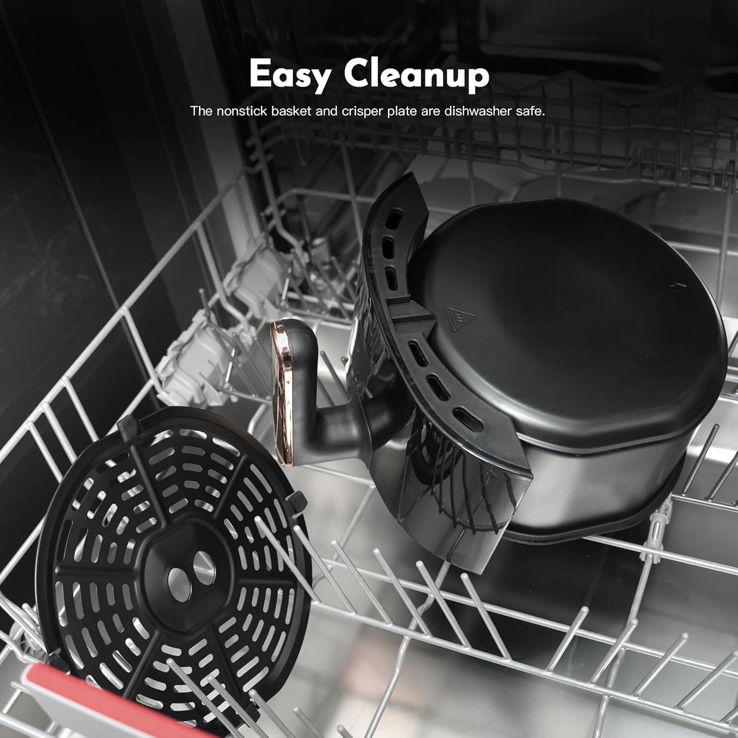 Compact 3.6 Qt 9-in-1 Digital Air Fryer with Baking Pan I7154