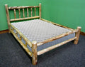 Solid Wood King Log Bed E8491