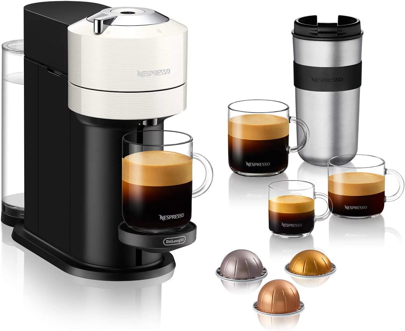 White Nespresso Vertuo Next Coffee and Espresso Machine K88395