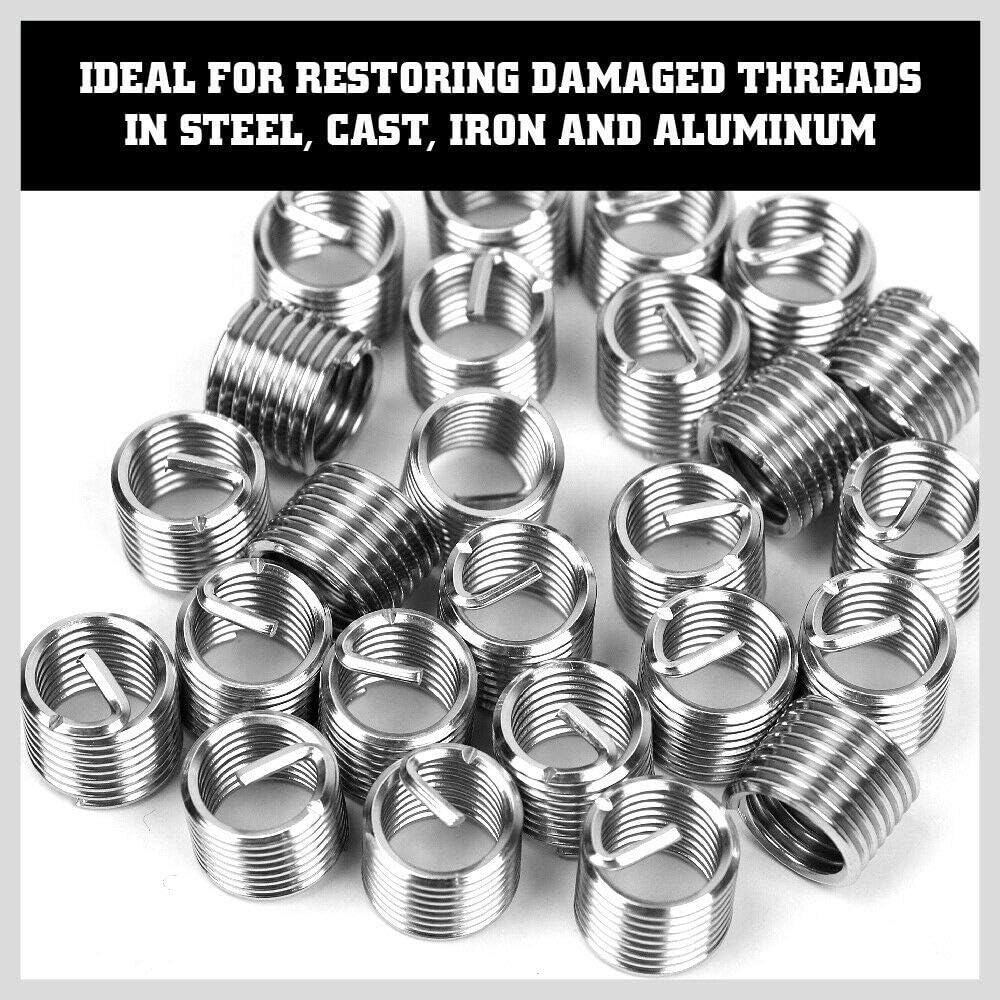 131Pc SAE Thread Repair Kit, HSS Drill Helicoil Repair Kit L379