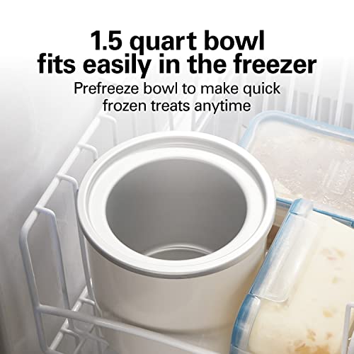 Electric Automatic Ice Cream Maker 1.5 Quart White Q158893