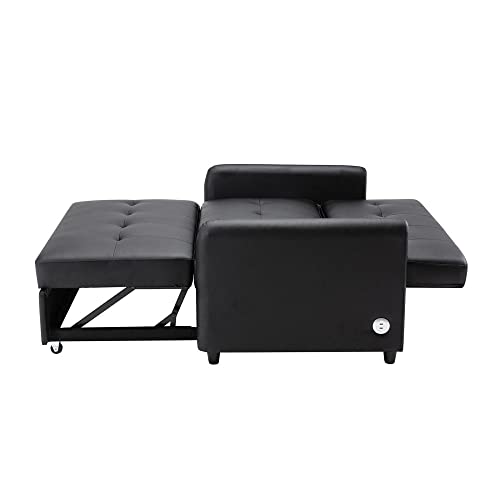 Brown Pull-Out Sofa Bed D43461