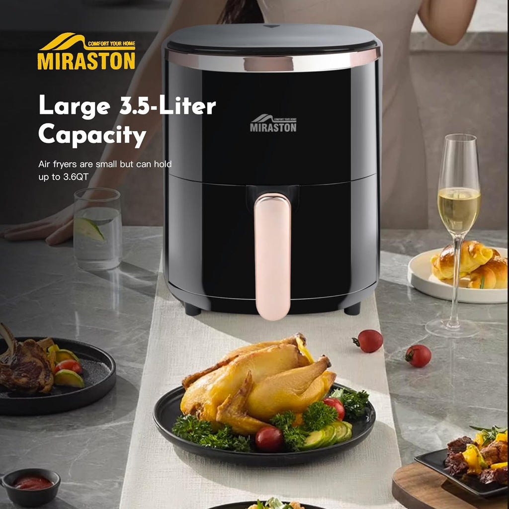 Compact 3.6 Qt 9-in-1 Digital Air Fryer with Baking Pan I7154
