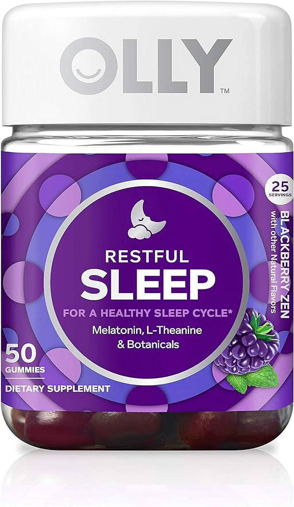 50 Ea 6 Pack Blackberry Zen Sleep Gummy Supplements D97434