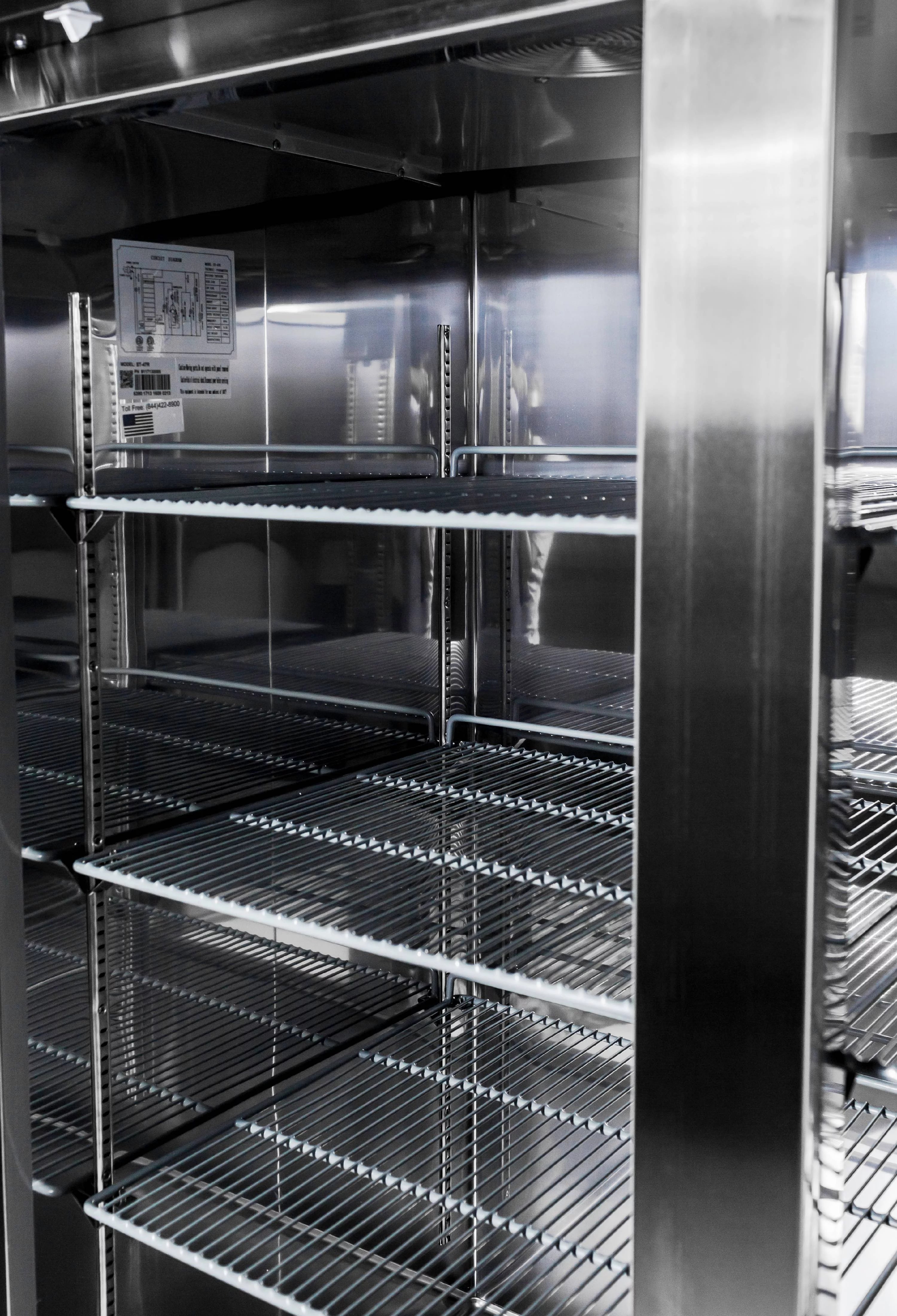 47 cu ft Solid Stainless Steel Reach-In Refrigerator (2 Door) X699056