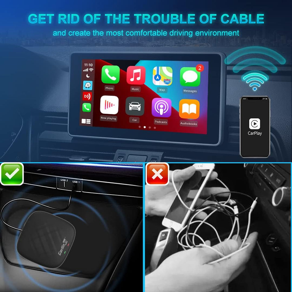 Wireless CarPlay & Wireless Android Auto Car Adapter S869