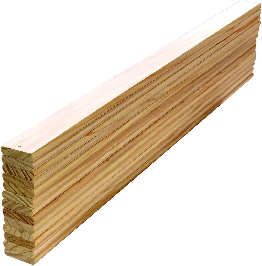 King Size Solid Pine Wood Bed Slats Pack of 13 L324675
