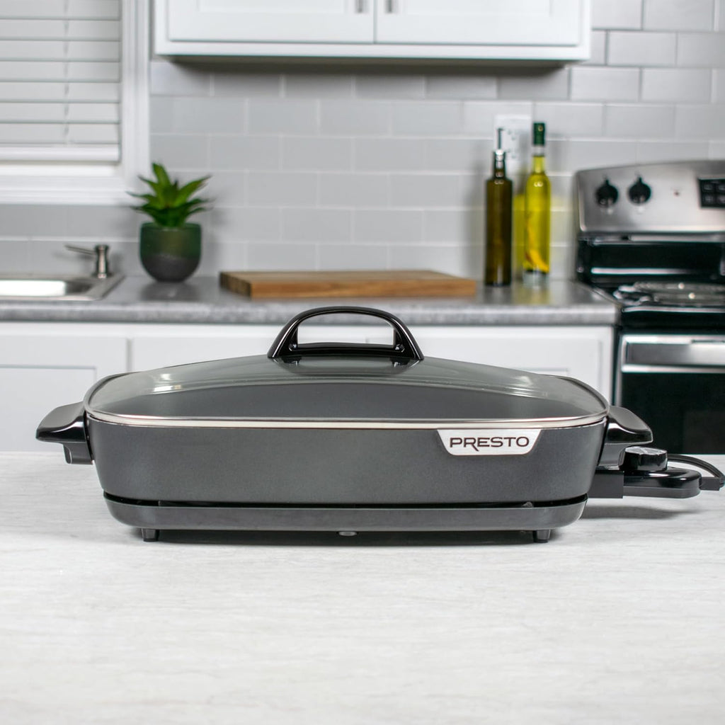 16-Inch Nonstick Electric Skillet with Glass Cover S984