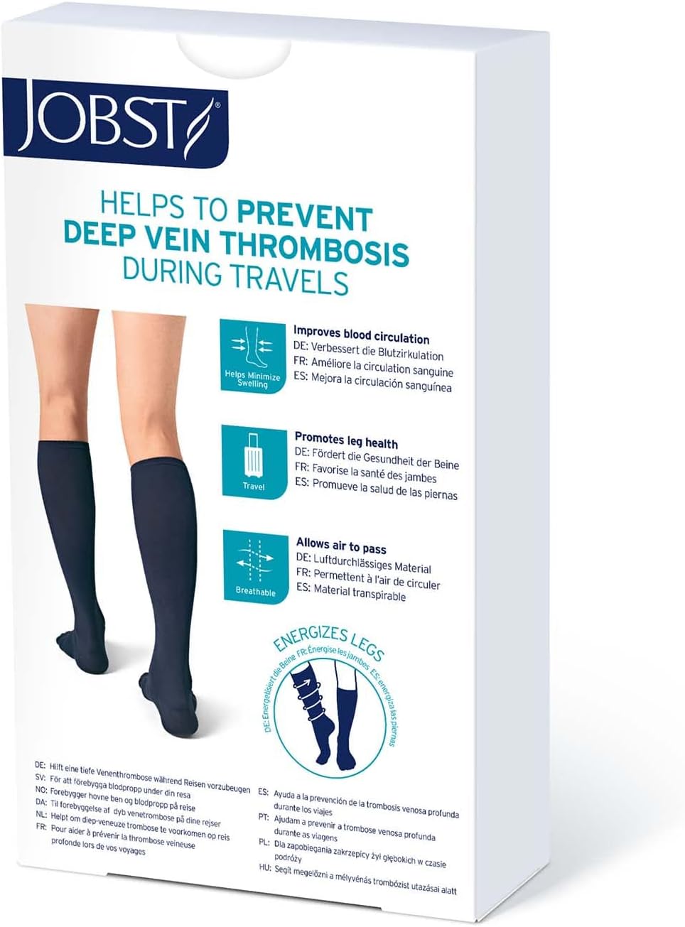 15-20 mmHg Knee High Closed Toe Compression Socks X5554