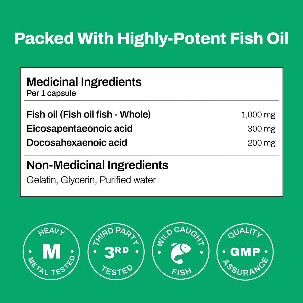 3000mg Fish Oil Softgels, 120 Softgels Z4916