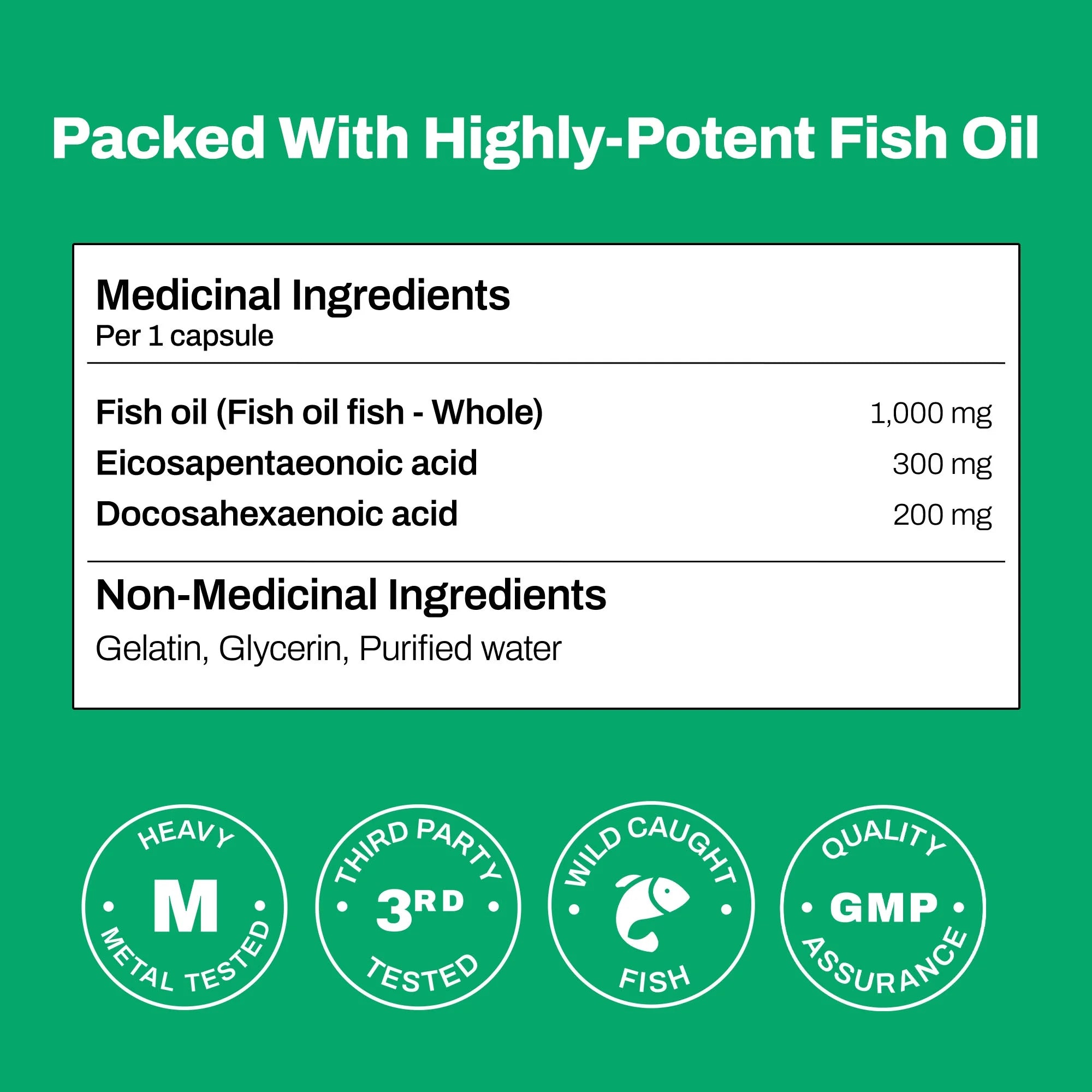 3000mg Fish Oil Softgels, 120 Softgels Z4916