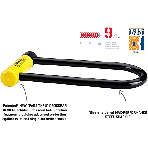 Heavy Duty Anti-Theft Bicycle U-Lock with 16mm Long Shackle W247242