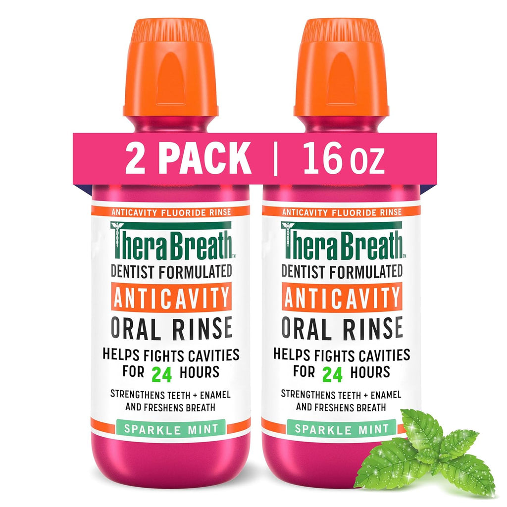 Sparkle Mint Anticavity Fluoride Mouthwash, 16 Fl Oz (2-Pack) J4226