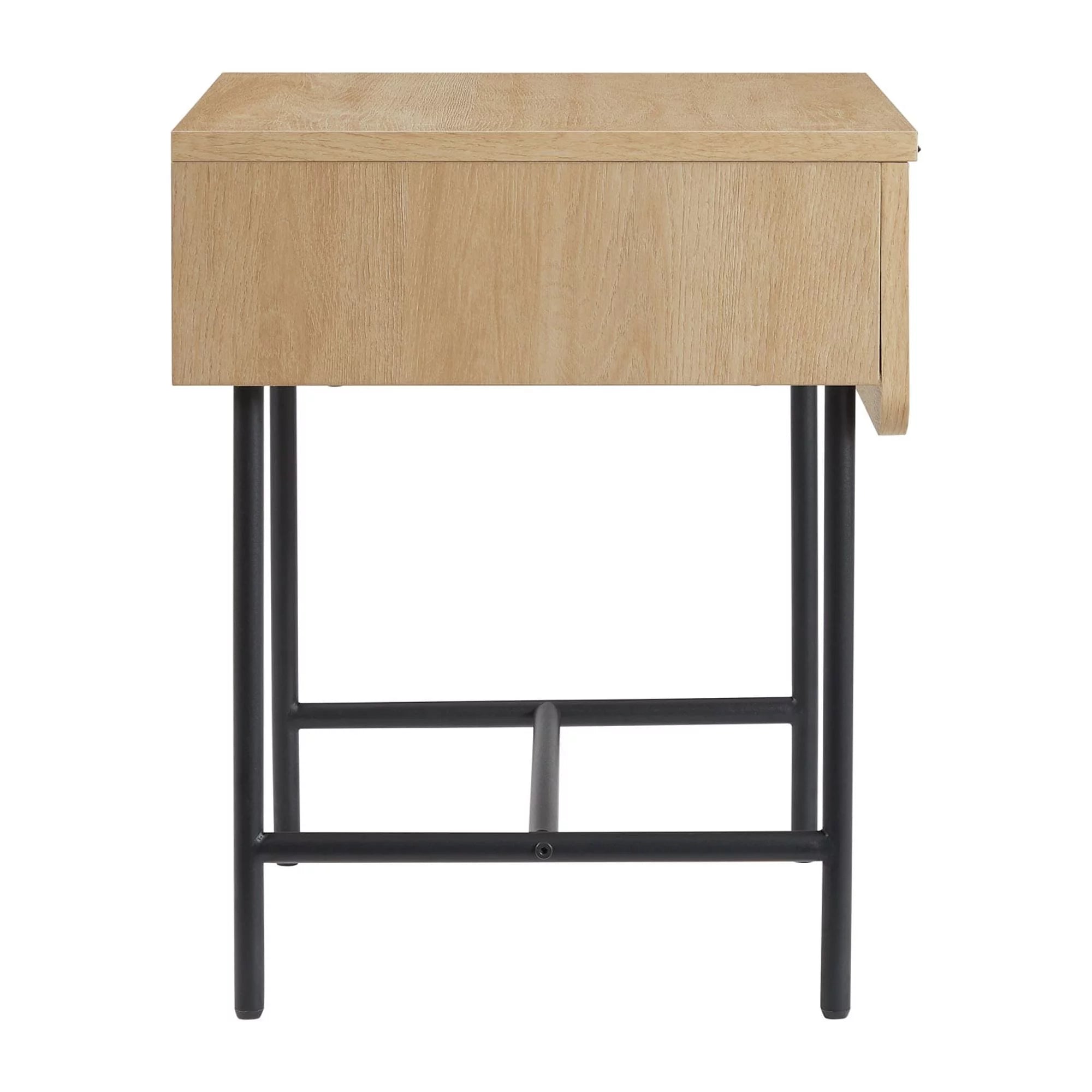 18.5" Reeded 1-Drawer Side Table J111