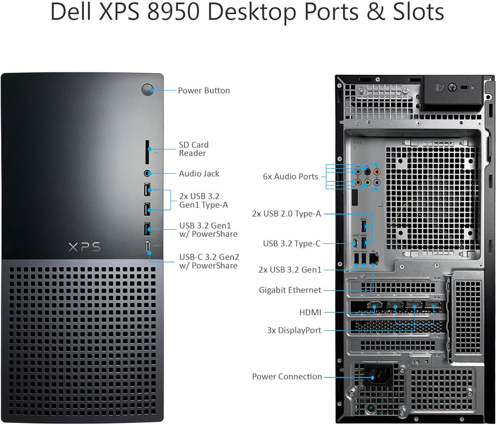12th Gen Intel Core i7-12700K 16GB DDR5 RAM 8TB SSD Desktop Computer Q576655