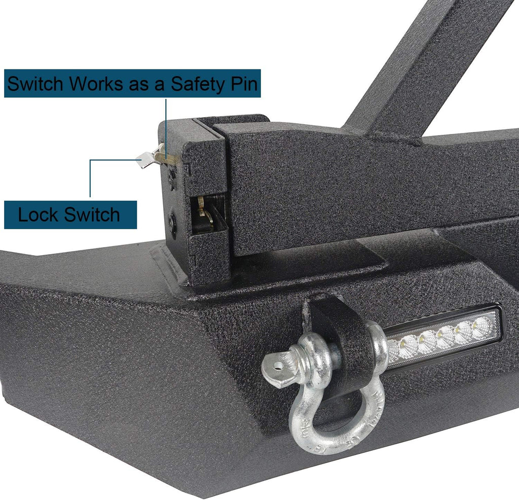 Steel Bumper with Tire Carrier and Receiver Hitch Z67898